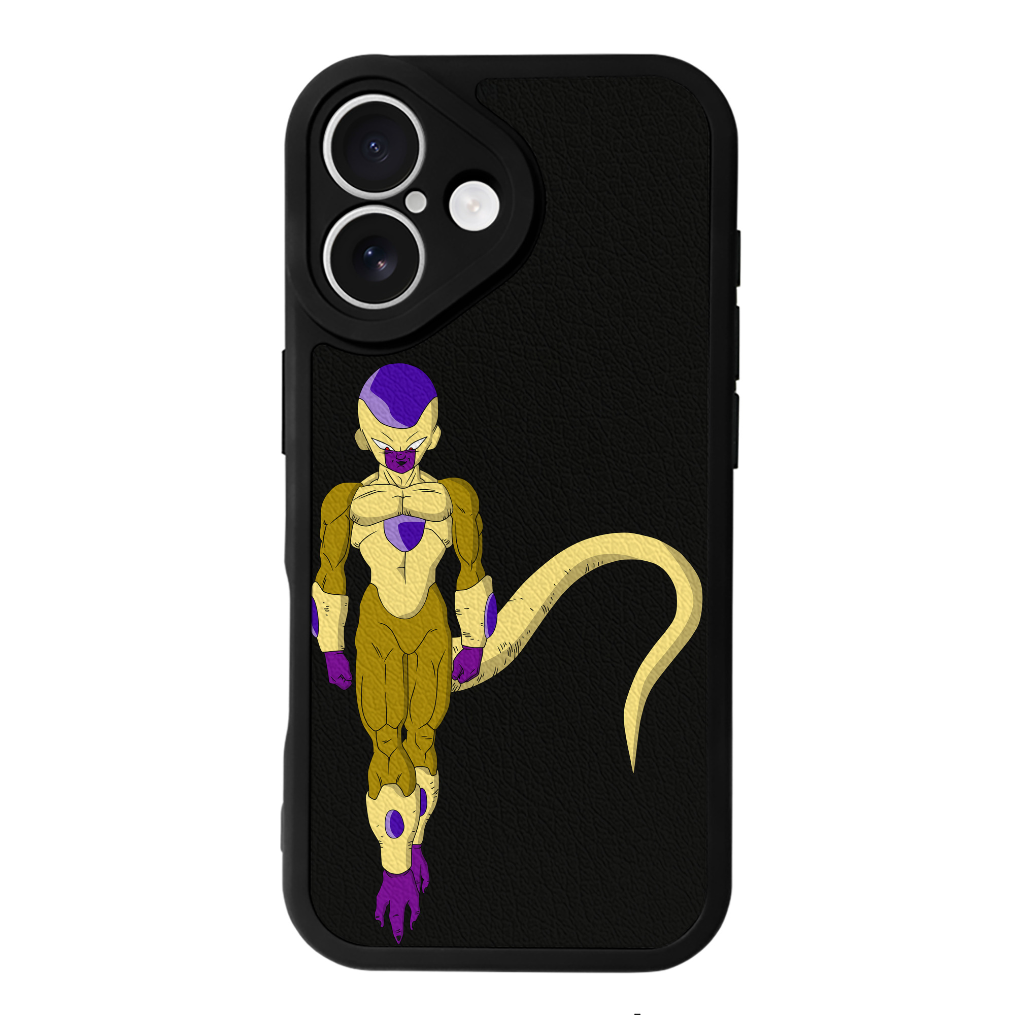 （画像用） ドラゴンボール フリーザ DRAGON BALL Frieza 【iPhone 16シリーズ対応】シリコンスマホケース（レザー調） 材質：シリコン